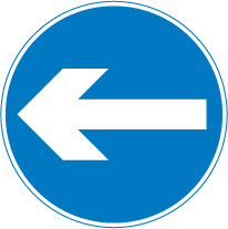 Turn left ahead